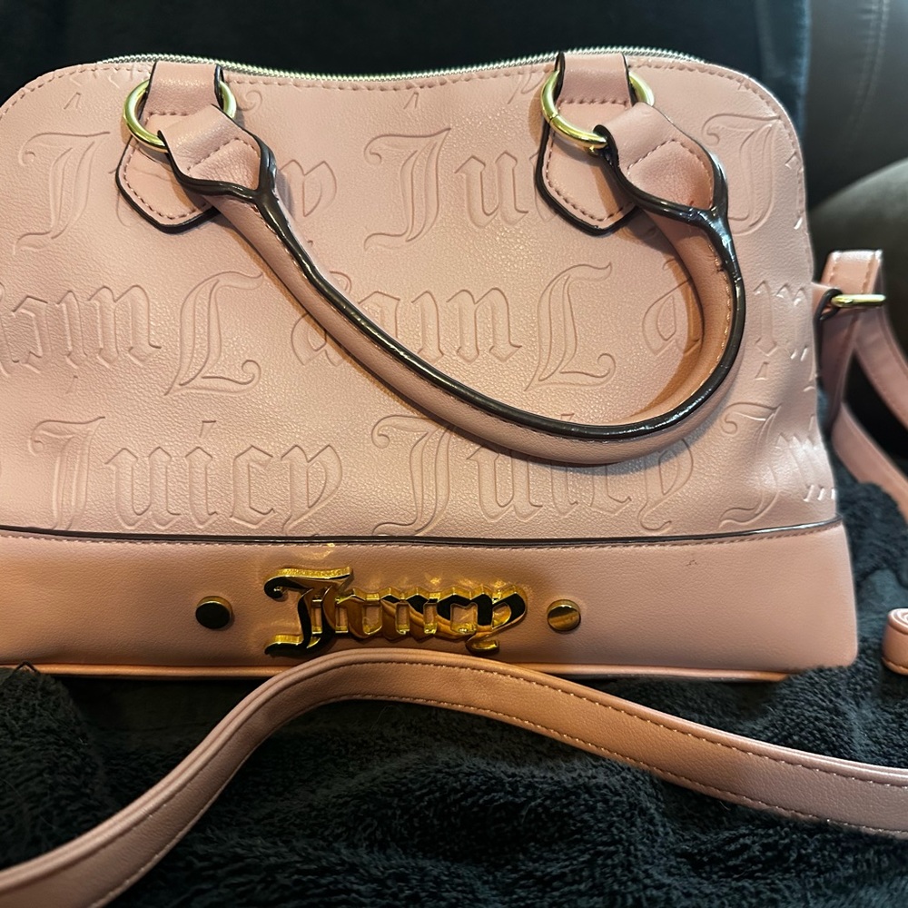 Juicy Couture Blush Pink Embossed Satchel